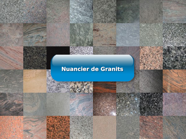 Nuancier granits